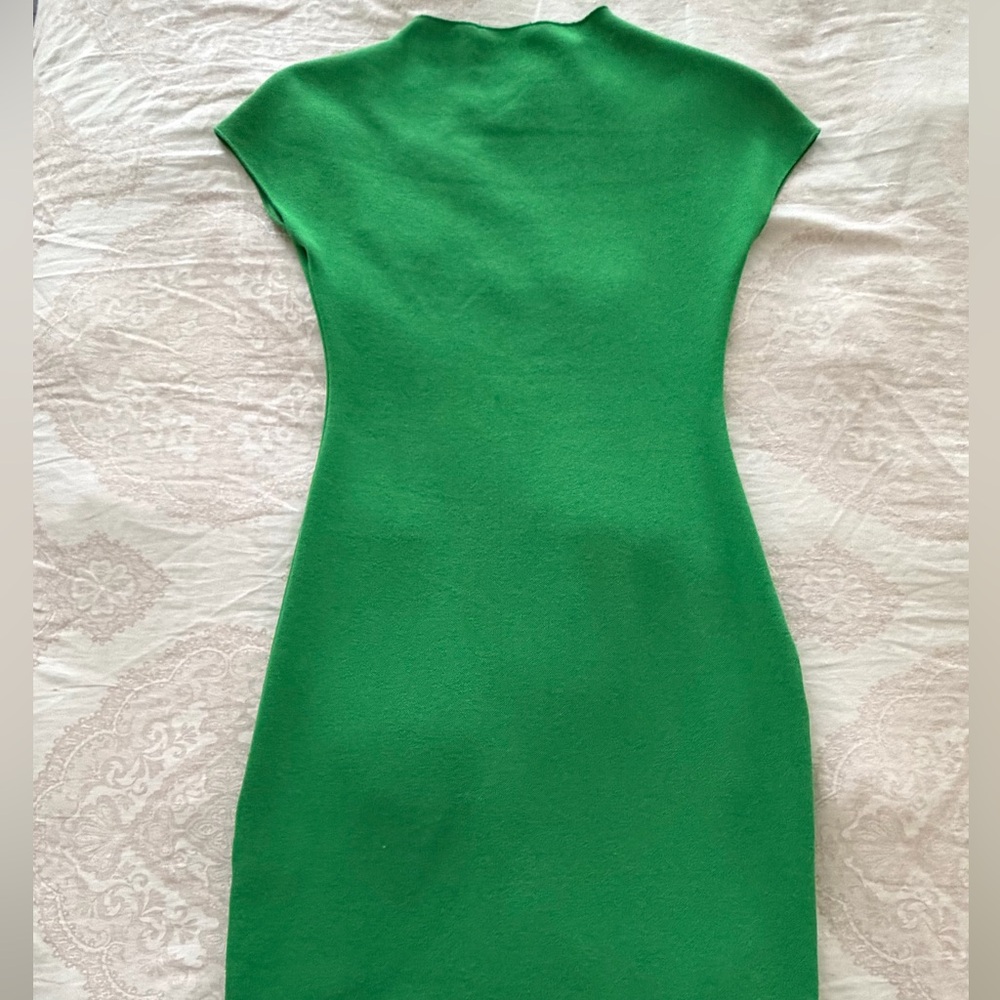 Zara Emerald Green Midi Sheath Dress